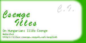 csenge illes business card