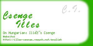 csenge illes business card